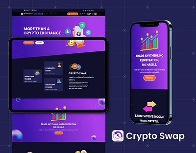 Crypto Swapping and Exchange Website Template crypto exchange website crypto plateform crypto swapping website crypto trading crypto trading website crypto website cryptocurrency decentralized exchanges web template website template