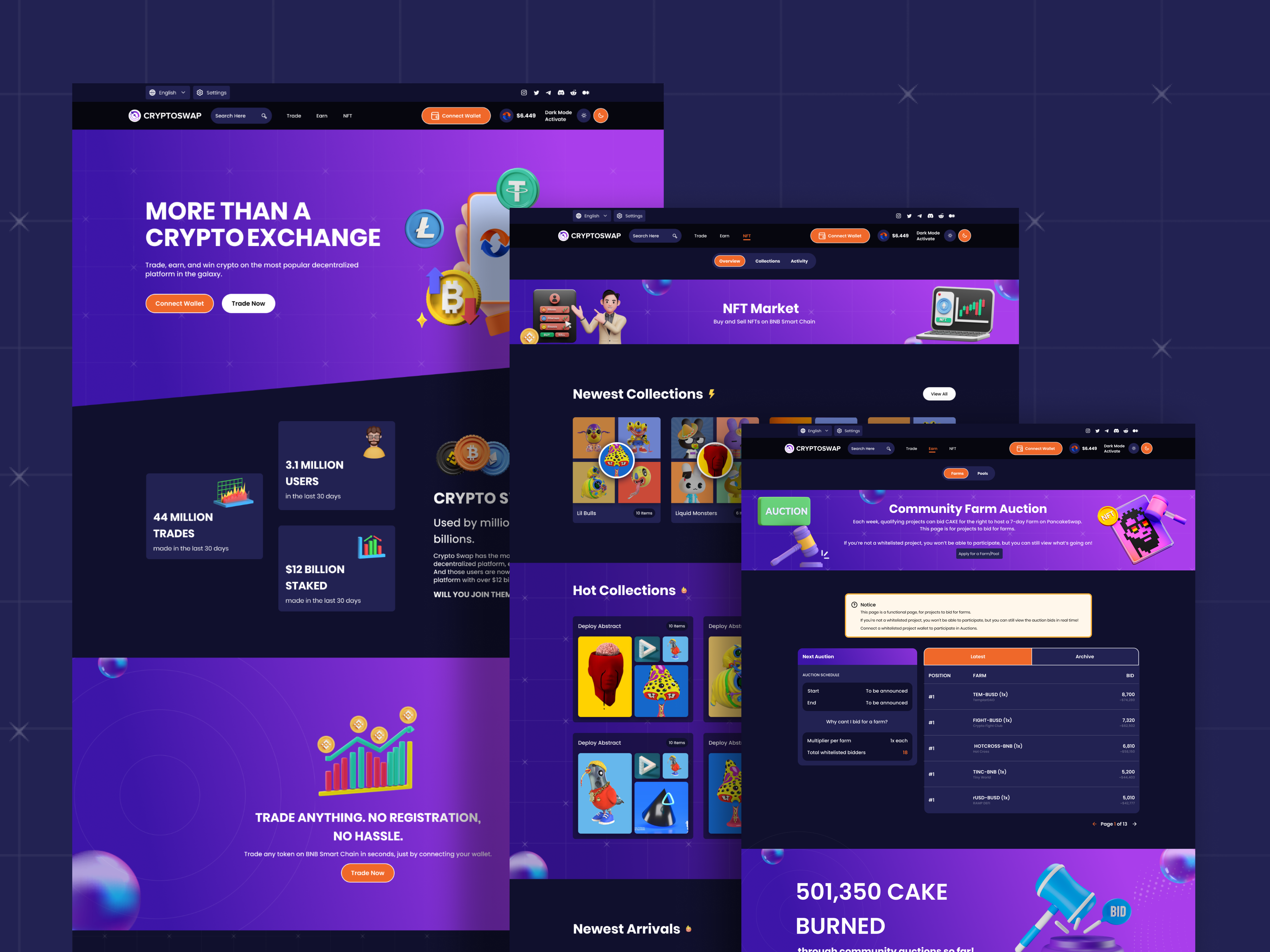 Example of Web UI / UX Design 