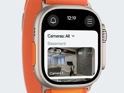 Security Control iWatch App app concept control control app design mobile mobile app security security app ui