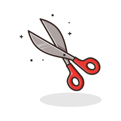 Scissor Cartoon cartoon daily illustration design graphic design home tools icon illustration logo tools vector