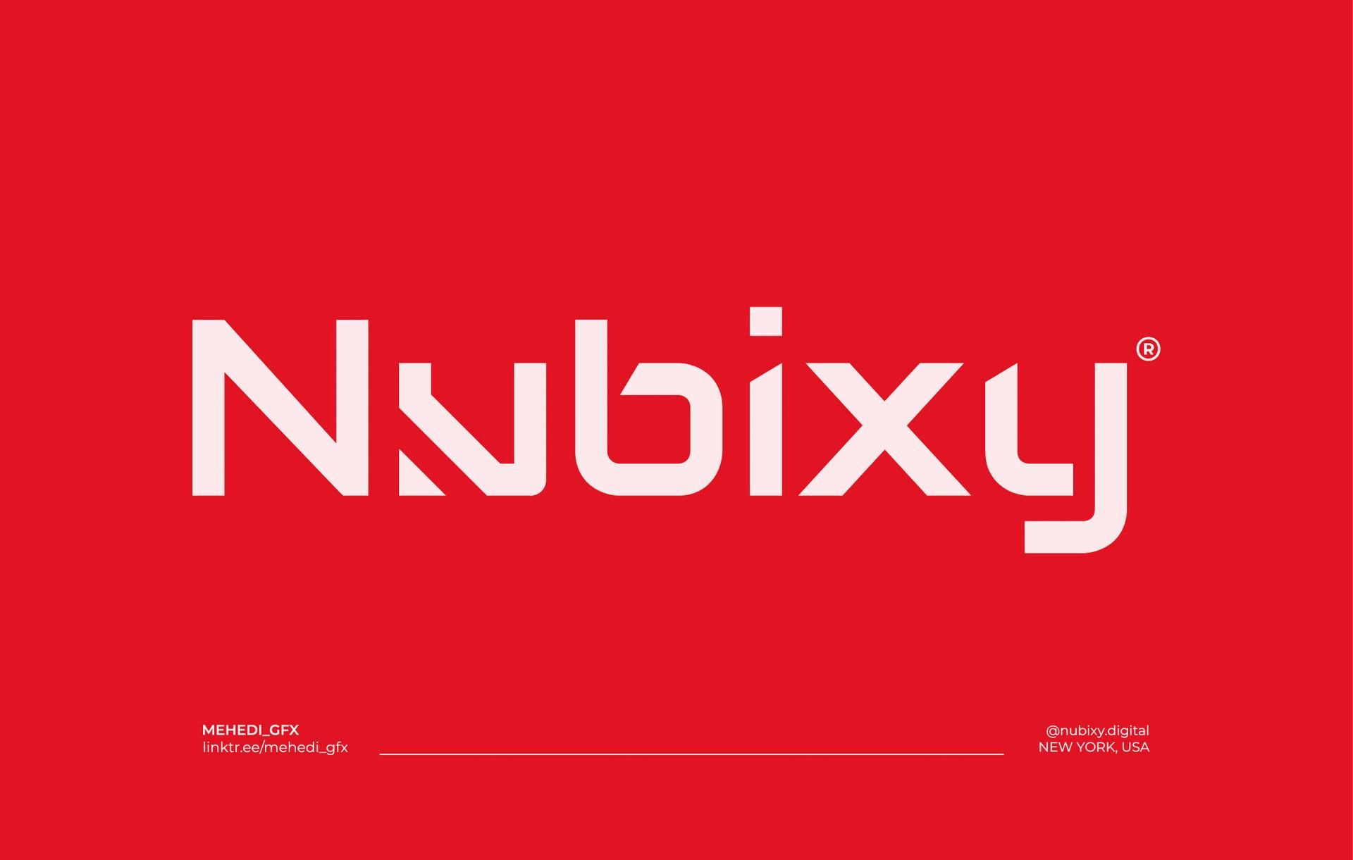 NUBIXY logo design brand identity branding branding inspiration company name for sale graphic design letter logo logo logo design logo design inspiration logo designer logo for sale logo inspiration logos logotypo minimalistic logo modern logo n logo simple logo unused logo wordmark logo