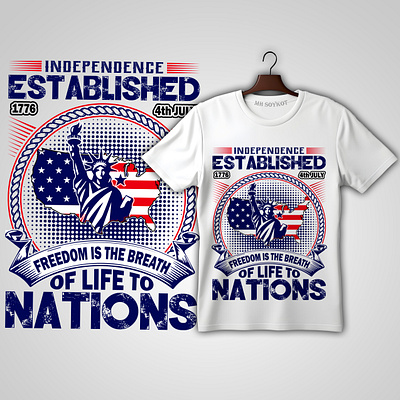 USA T-Shirt Design. fashion trends