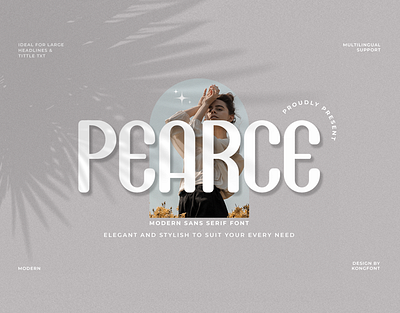 Pearce Modern Classy Sans Serif Font branding design font handwritten illustration italic logotype script typeface ui