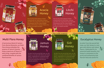 Brochure Design For Honey Brand branding brochure visual design