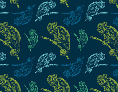 Chameleon Repeat Pattern animal chameleon design lizard pattern pattern design repeat reptile seamless tropical wallpaper