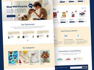 Pets care - Ecommerce website creative interface digital shopping ecommerce design intuitive navigation online pet store pet accessories pet care pet food pet lifestyle pet lovers pet products product design pupjoy website seamless experience stylish interface ui design user experience user friendly vibrant design web design