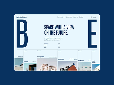 BalticBlueEstate | Corporate website | Redesign ae animation building design e commerce figma house landing minimal real estate realestate redesign ui uiux ux web website