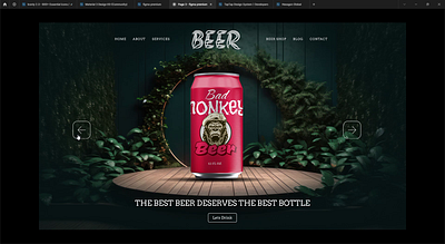 BEER Landing Page design animation casestudy clean design illustration minimal motion online product shop shopify trendy ui user experience ux video wordpress