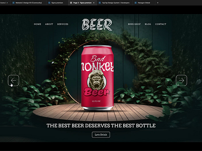 BEER Landing Page design animation casestudy clean design illustration minimal motion online product shop shopify trendy ui user experience ux video wordpress