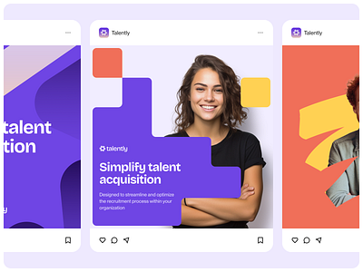 ❋ talently / brand identity / {ig_posts} brand brandietnity branding carousel color design identity instagram modern post posts recruitment shapes social socialmedia talent visual visualidentity