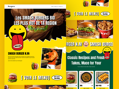 BURGER - Website Design burger website fast food food landingpage ui ux website food