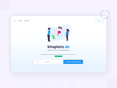 Finding a suitable daycare place | Kitaplatz creative design inter interface ui web web design website