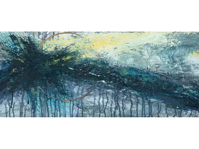 Celestial Impact abstract cogwurx expressionism illustration