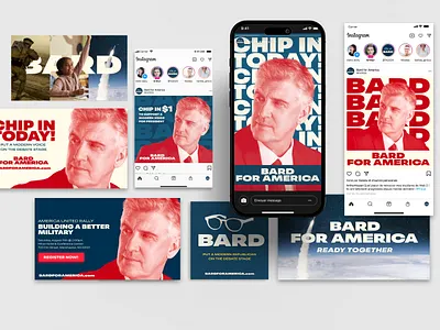 Bard for America Campaign Branding branding campaign design elections graphic design political