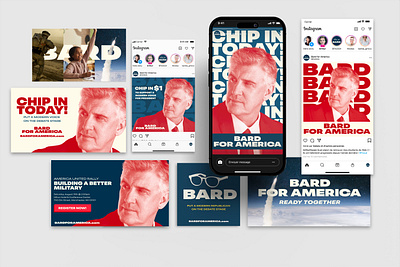 Bard for America Campaign Branding branding campaign design elections graphic design political