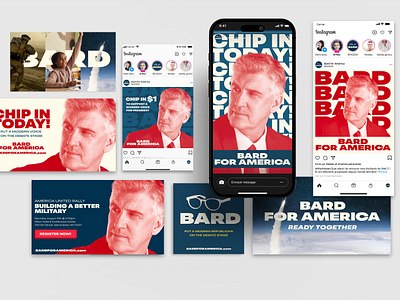 Bard for America Campaign Branding branding campaign design elections graphic design political