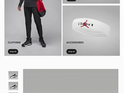 Nike website design giving tribute to Legendary MICHAEL JORDON ui