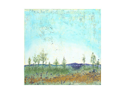 Pleasant Valley abstract cogwurx illustration landscape mountains nature square trees