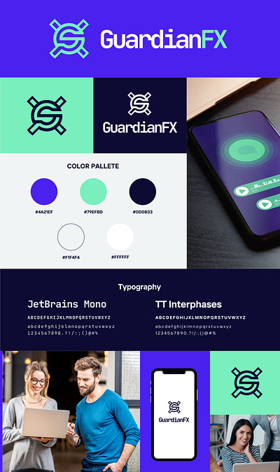 GuardianFX - Logotipo bot branding design discord graphic design icon illustration logo vector
