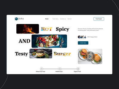 Food Website Home page Design branding design ecommercewebsite figmadesign foodwebsite herosection homepage inspiration uiuxdesign webdesign