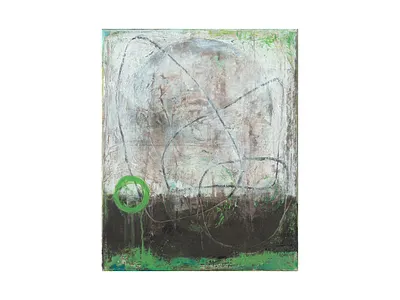 Runner abstract cogwurx expressionism green illustration