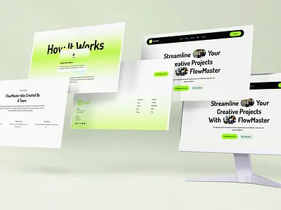 FlowMaster- Project Management SAAS Website Design design fintech fintech landing page landing page minimal popular shot product saas saas agency ui uidesign web website