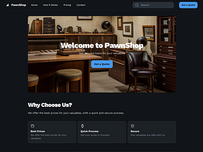 UI Design for Online Pawn Shop finance app ui ui design uiux ux design web web app web app design