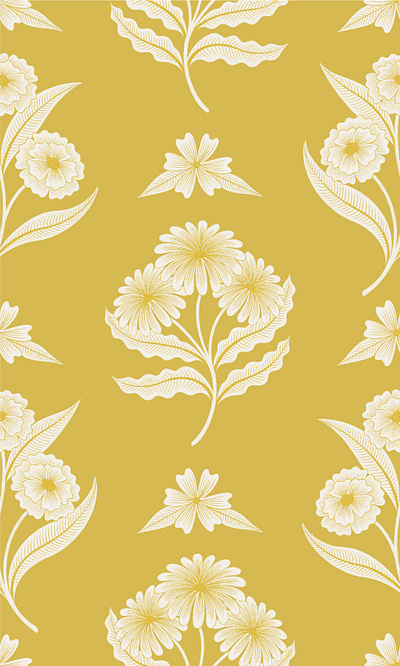 Sleepy Florals botanical fabric floral illustration pattern wallpaper