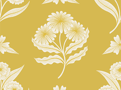 Sleepy Florals botanical fabric floral illustration pattern wallpaper