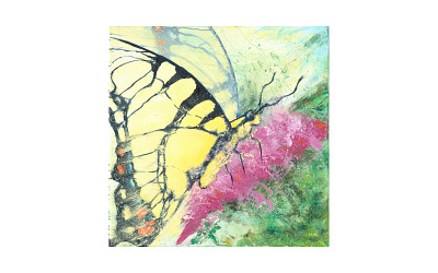 Stripes abstract butterfly cogwurx expressionism illustration insect nature square traditional