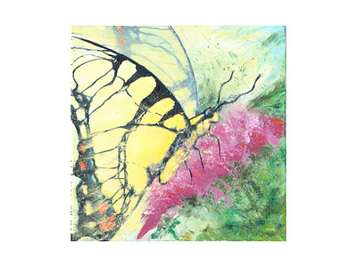 Stripes abstract butterfly cogwurx expressionism illustration insect nature square traditional