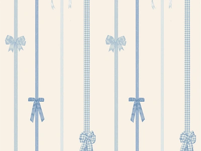 Blue Ribbon Pattern baby blue boy gift wrap illustration pattern ribbon stationary wallpaper