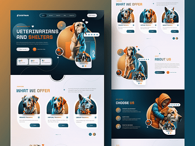 Dog-Training Website Design ui