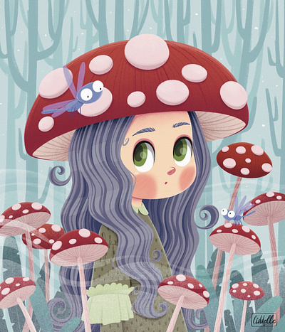 In the mushroom kingdom illustration