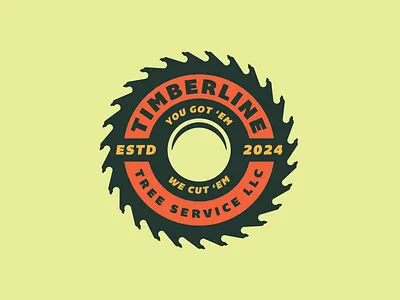 Timberline Logo - 2 branding lawn logo lumber saw timebr tree vector