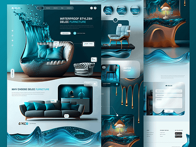Furniture Website Design ui