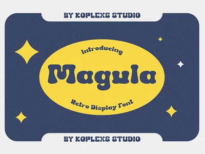 Megula - Retro Groovy Font display display font fonts groovy font handwritten logo playfull retro font
