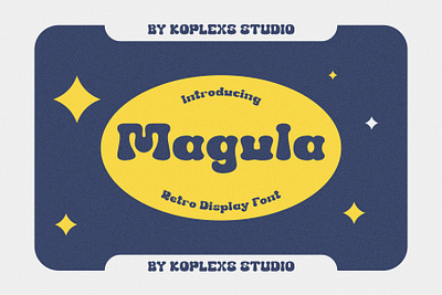 Megula - Retro Groovy Font display display font fonts groovy font handwritten logo playfull retro font