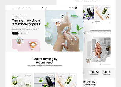 Beauty Pick- Ecommerce Website Design ui