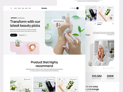 Beauty Pick- Ecommerce Website Design ui