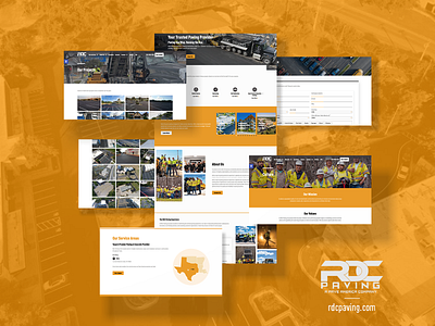 RDC Paving - New Website Design & Build branding ux design web design