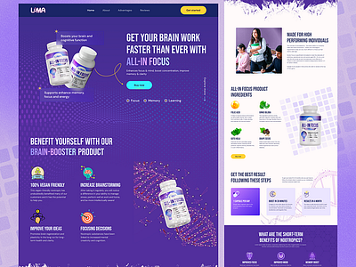 HealthCare Supplement -Website Design ui