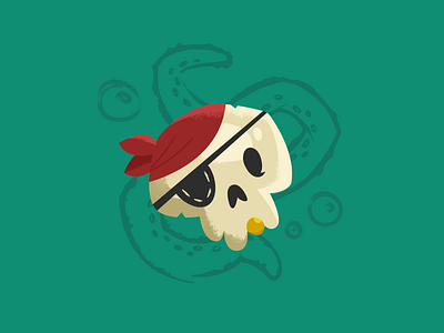 Arrr! 2d 2d illustration affinity designer illustration pirate sea skull texture vector