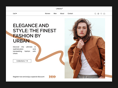 Urban E-commerce branding brutalism business companywebsitedesign design e commerrce fashionforward landingpage minimalistdesign shop startup ui uiux webdesign website