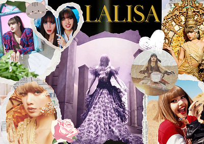 LISA - 'LALISA' blackpink branding graphic design