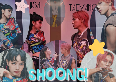 TAEYANG - ‘Shoong! (feat. LISA of BLACKPINK)’ graphic design logo