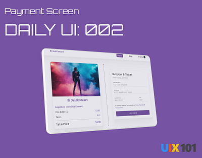 Daily UI: #002 | Payment Screen | #UIX101 002 dailyui design figma payment screen ui uidesign uix101