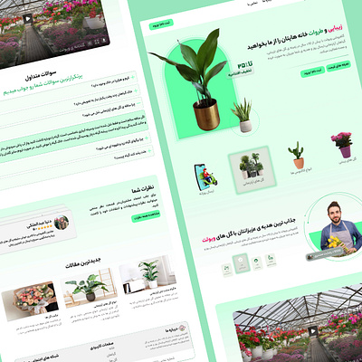 FLOWER and PLANTS WEBSITE UI