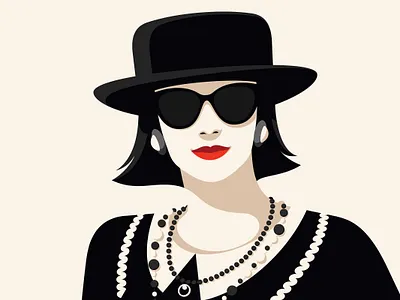 The Chanel Style Principles book cover chanel cover illustration design fashion illustration minimal vector