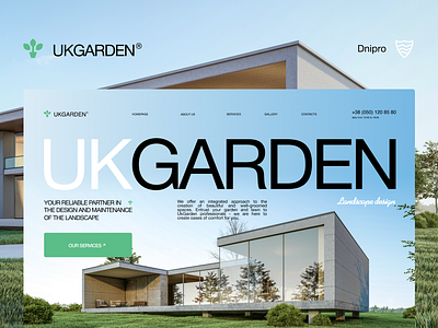 UKGARDEN Landing Page | Landscape design landing page landscape landscape design plants web design website design